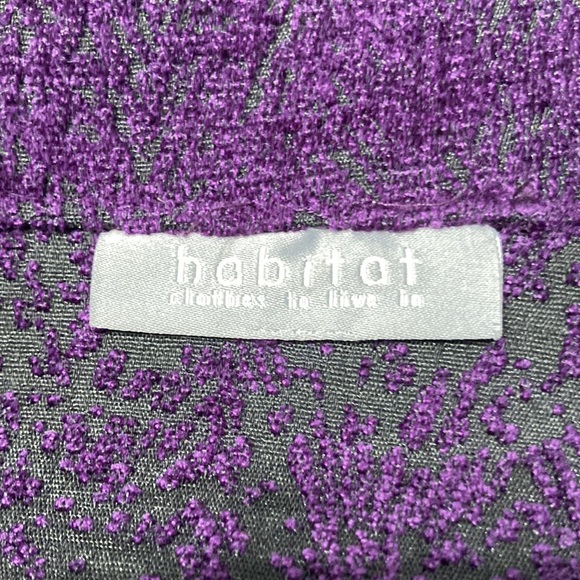 💥SOLD💥 Habitat clothes to live in Gorgeous Purple Textured Swing Jacket - Picture 5 of 9